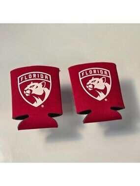 2 Florida Panthers Promo Can Cooler Koozie Stanley Cup Promotional